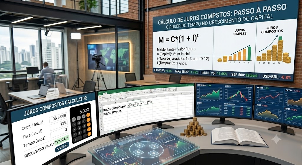Como Calcular Juros Compostos? O Passo a Passo Prático com Exemplos