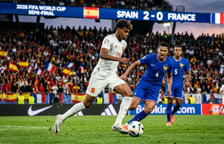 Histórico! Espanha domina a França e carimba o primeiro passaporte para a grande final da Copa do Mundo 2026